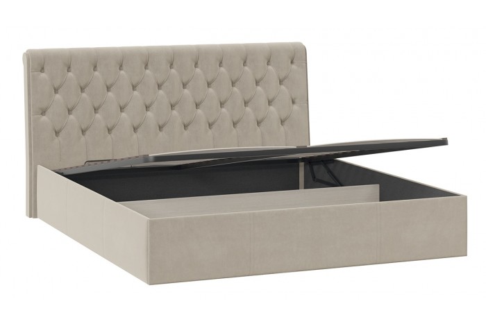 Кровать с ПМ «Скарлет» 1800 Тип 1 (с подъемным механизмом) Велюр Мокко светлый
