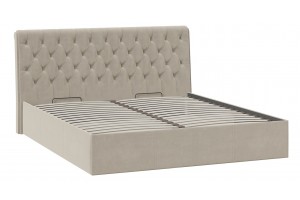 Кровать с ПМ Скарлет 1800 Тип 1 (с подъемным механизмом) Велюр Мокко светлый