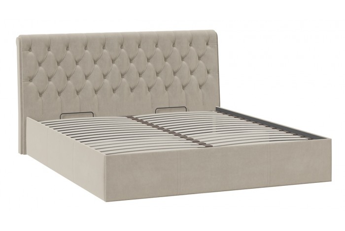 Кровать с ПМ «Скарлет» 1800 Тип 1 (с подъемным механизмом) Велюр Мокко светлый