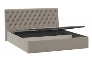 Кровать с ПМ Скарлет 1800 Тип 1 (с подъемным механизмом) Велюр Мокко темный