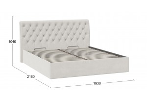 Кровать с ПМ Скарлет 1800 Тип 1 (с подъемным механизмом) Велюр Бежевый