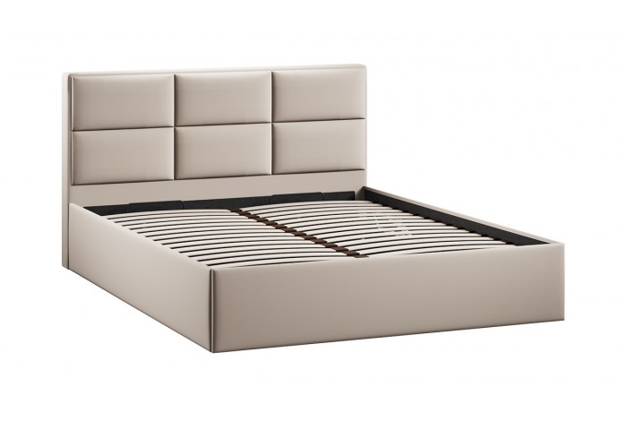Кровать с ПМ «Стелла» 1400 Тип 1 (с подъемным механизмом) Велюр Confetti Cream