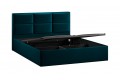Кровать с ПМ «Стелла» 1400 Тип 1 (с подъемным механизмом) Велюр Confetti Izumrud