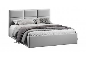 Кровать с ПМ Стелла 1400 Тип 1 с подъемным механизмом Велюр Confetti Silver