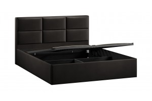 Кровать с ПМ Стелла 1400 Тип 1 с подъемным механизмом Велюр Confetti Stone