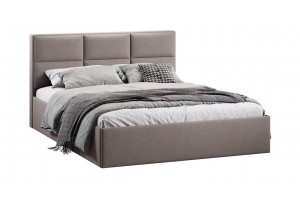 Кровать с ПМ Стелла 1400 Тип 1 с подъемным механизмом Велюр Мокко темный