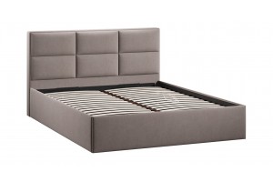 Кровать с ПМ Стелла 1400 Тип 1 с подъемным механизмом Велюр Мокко темный