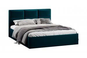 Кровать с ПМ Стелла 1600 Тип 1 с подъемным механизмом Велюр Confetti Izumrud
