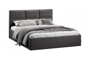 Кровать с ПМ Стелла 1600 Тип 1 с подъемным механизмом Велюр Графит