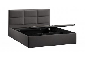 Кровать с ПМ Стелла 1600 Тип 1 с подъемным механизмом Велюр Графит