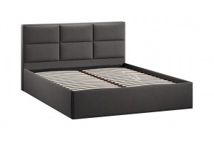 Кровать с ПМ Стелла 1600 Тип 1 с подъемным механизмом Велюр Графит
