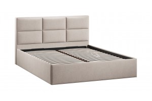 Кровать с ПМ Стелла 1600 Тип 1 с подъемным механизмом Велюр Мокко светлый