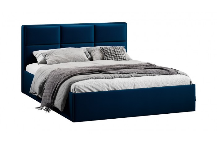 Кровать с ПМ «Стелла» 1800 Тип 1 (с подъемным механизмом) Велюр Confetti Blue