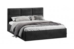 Кровать с ПМ Стелла 1800 Тип 1 с подъемным механизмом Микровелюр Wellmart Graphite