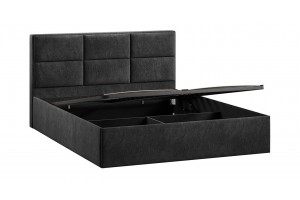 Кровать с ПМ Стелла 1800 Тип 1 с подъемным механизмом Микровелюр Wellmart Graphite