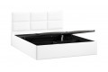 Кровать с ПМ «Стелла» 1800 Тип 1 (с подъемным механизмом) Экокожа белая Polo