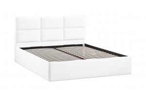 Кровать с ПМ Стелла 1800 Тип 1 с подъемным механизмом Экокожа белая Polo