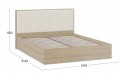 Кровать без ПМ «Сэнди» 1600 Тип 2 (без подъемного механизма) Вяз благородный, Велюр Бежевый