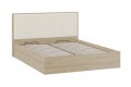 Кровать с ПМ «Сэнди» 1600 Тип 2 (с подъемным механизмом и заглушиной) Вяз благородный, Велюр Бежевый