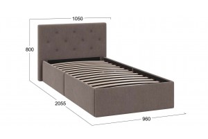 Кровать с ПМ Тейлор 900 (с подъемным механизмом) Велюр Neo Бежевый