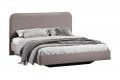 Кровать без ПМ «Тиффани» 1400 Тип 1 (без подъемного механизма) Велюр Мокко темный