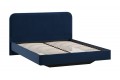 Кровать без ПМ «Тиффани» 1400 Тип 1 (без подъемного механизма) Микровелюр Wellmart Blue