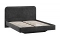 Кровать без ПМ «Тиффани» 1400 Тип 1 (без подъемного механизма) Микровелюр Wellmart Graphite
