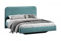 Кровать без ПМ «Тиффани» 1400 Тип 1 (без подъемного механизма) Микровелюр Wellmart Indigo
