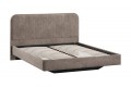 Кровать без ПМ «Тиффани» 1400 Тип 1 (без подъемного механизма) Микровелюр Wellmart Latte