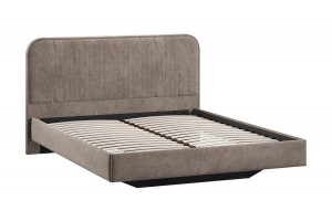 Кровать без ПМ Тиффани 1400 Тип 1 без подъемного механизма Микровелюр Wellmart Latte