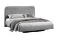 Кровать без ПМ «Тиффани» 1400 Тип 1 (без подъемного механизма) Микровелюр Wellmart Silver