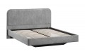 Кровать без ПМ «Тиффани» 1400 Тип 1 (без подъемного механизма) Микровелюр Wellmart Silver