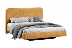 Кровать без ПМ Тиффани 1400 Тип 1 без подъемного механизма Микровелюр Wellmart Yellow
