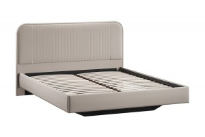 Кровать без ПМ Тиффани 1400 Тип 1 без подъемного механизма Велюр Confetti Cream