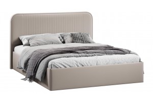 Кровать с ПМ Тиффани 1400 Тип 1 с подъемным механизмом Велюр Confetti Smoke