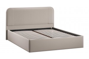 Кровать с ПМ Тиффани 1400 Тип 1 с подъемным механизмом Велюр Confetti Smoke