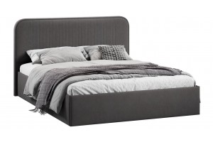 Кровать с ПМ Тиффани 1400 Тип 1 с подъемным механизмом Велюр Графит