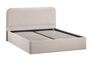 Кровать с ПМ Тиффани 1400 Тип 1 с подъемным механизмом Велюр Мокко светлый