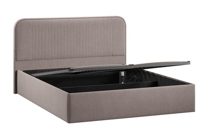 Кровать с ПМ «Тиффани» 1400 Тип 1 (с подъемным механизмом) Велюр Мокко темный