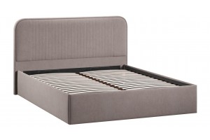 Кровать с ПМ Тиффани 1400 Тип 1 с подъемным механизмом Велюр Мокко темный