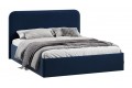 Кровать с ПМ «Тиффани» 1400 Тип 1 (с подъемным механизмом) Микровелюр Wellmart Blue