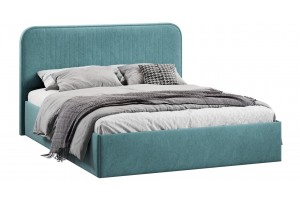 Кровать с ПМ Тиффани 1400 Тип 1 с подъемным механизмом Микровелюр Wellmart Indigo