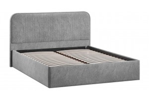 Кровать с ПМ Тиффани 1400 Тип 1 с подъемным механизмом Микровелюр Wellmart Silver