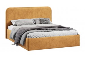 Кровать с ПМ Тиффани 1400 Тип 1 с подъемным механизмом Микровелюр Wellmart Yellow