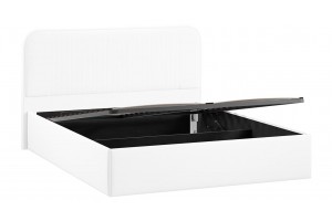 Кровать с ПМ Тиффани 1400 Тип 1 с подъемным механизмом Экокожа белая Polo