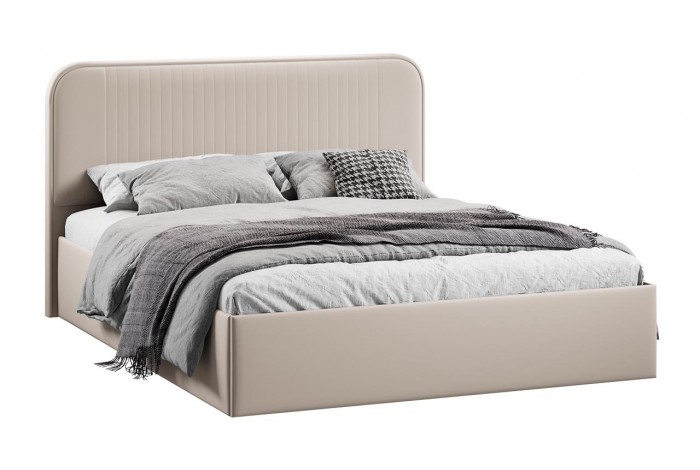 Кровать с ПМ «Тиффани» 1400 Тип 1 (с подъемным механизмом) Велюр Confetti Cream