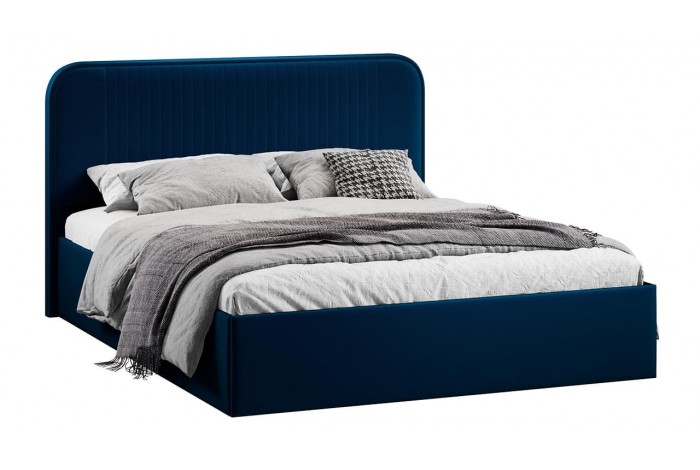 Кровать с ПМ «Тиффани» Тип 1 (с подъемным механизмом) Велюр Confetti Blue