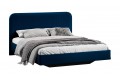 Кровать без ПМ «Тиффани» 1600 Тип 1 (без подъемного механизма) Велюр Confetti Blue
