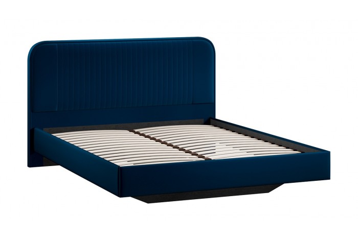 Кровать без ПМ «Тиффани» 1600 Тип 1 (без подъемного механизма) Велюр Confetti Blue