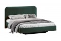 Кровать без ПМ «Тиффани» 1600 Тип 1 (без подъемного механизма) Велюр Confetti Deep forest